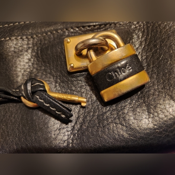 SOLD! Chloe Paddington Paddington Black Leather Long Zip Around Wallet - Picture 5 of 13